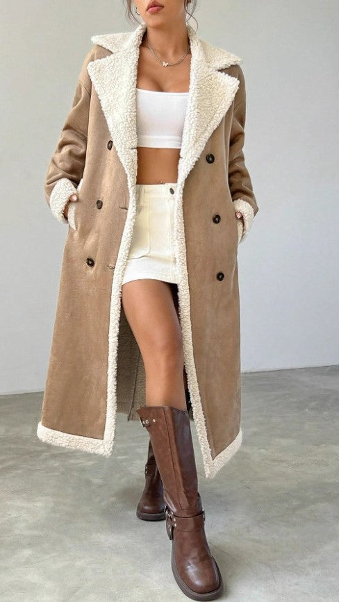 Fashionable Velvet Warm Coat