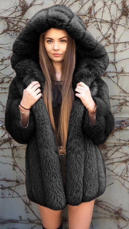 Elegant Hooded Coat