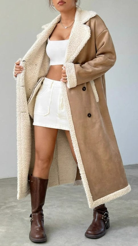Fashionable Velvet Warm Coat