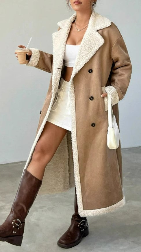 Fashionable Velvet Warm Coat