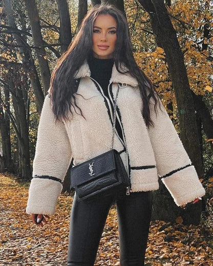 Soft Patchwork Fashion Jacket