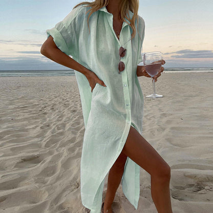 Elegant Summer Shirt Dress
