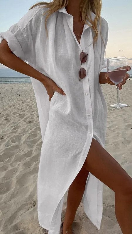 Elegant Summer Shirt Dress